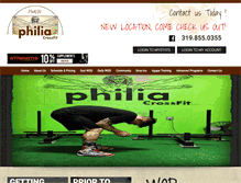 Tablet Screenshot of crossfitphilia.com